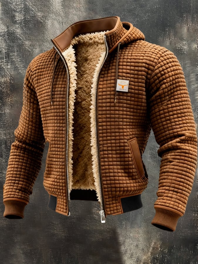 Elegante gewatteerde blouson met een verzorgde kraag