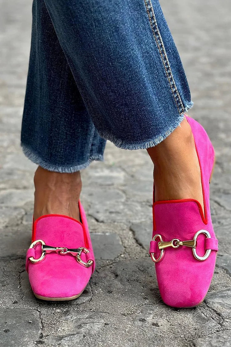 GREET | SLIP ON LOAFERS MET METALEN GESP