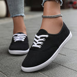 Demi | Classic Lace-Up Canvas Trainers