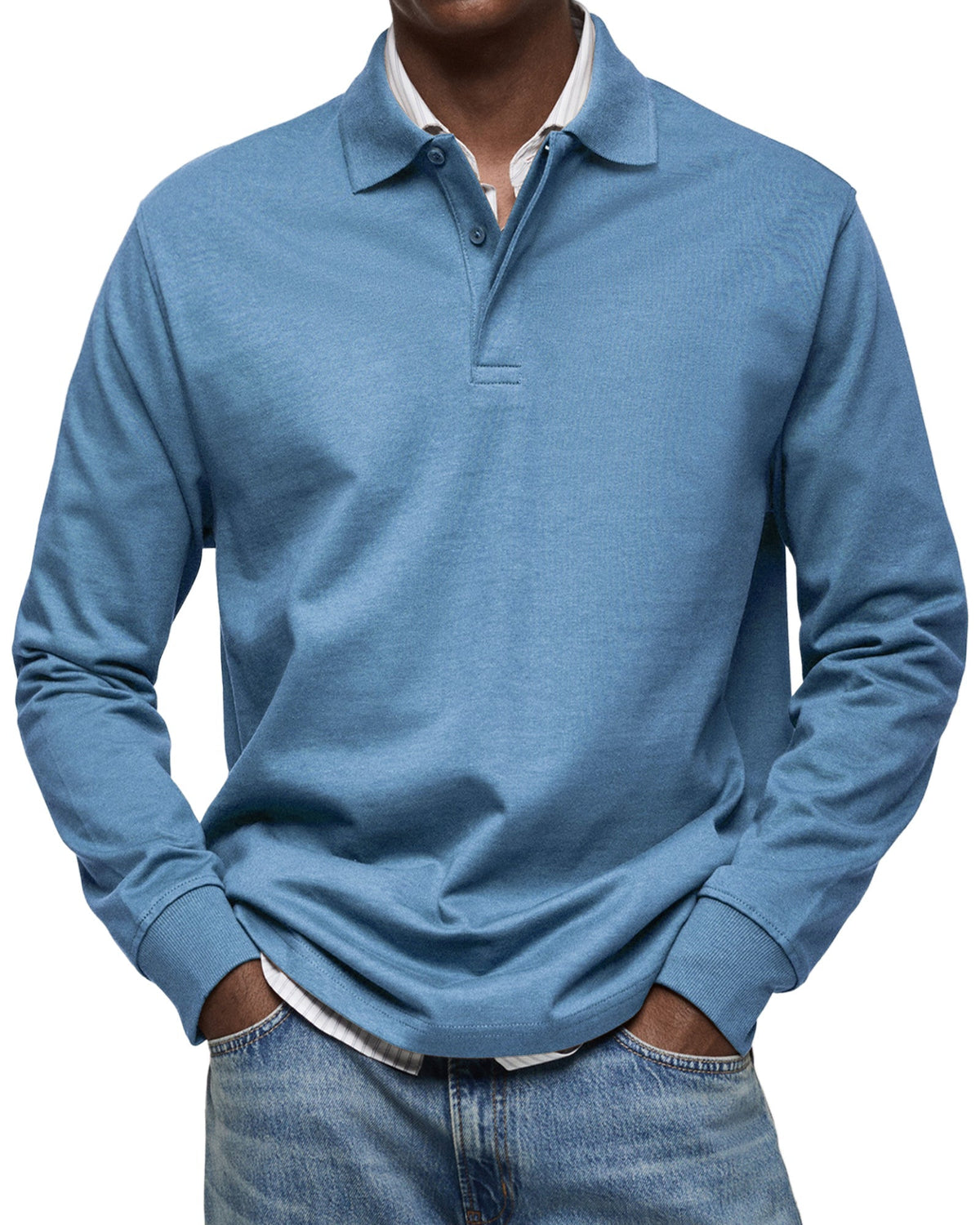 Luxe Poloshirt met Lange Mouwen
