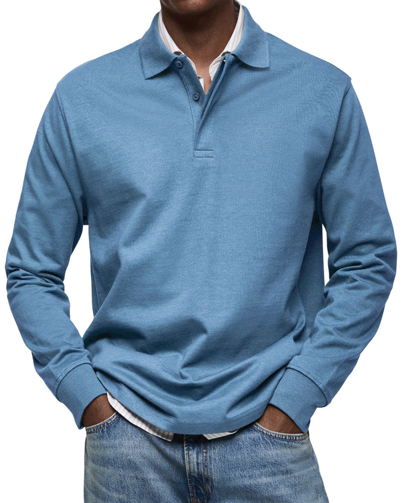 Luxe Poloshirt met Lange Mouwen