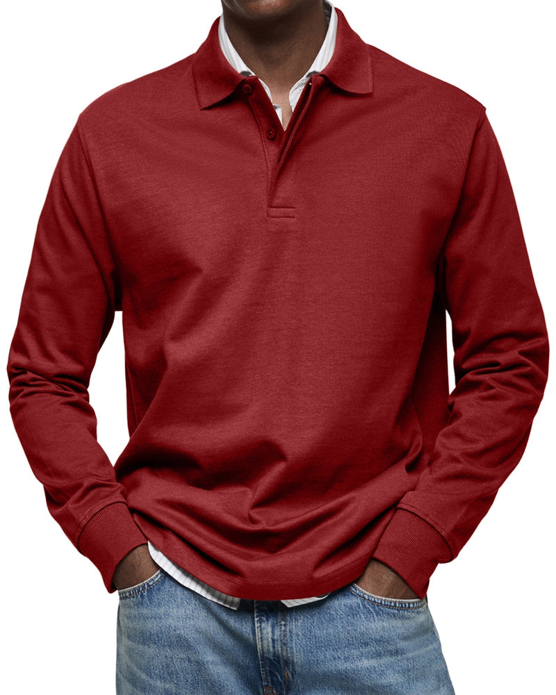 Luxe Poloshirt met Lange Mouwen