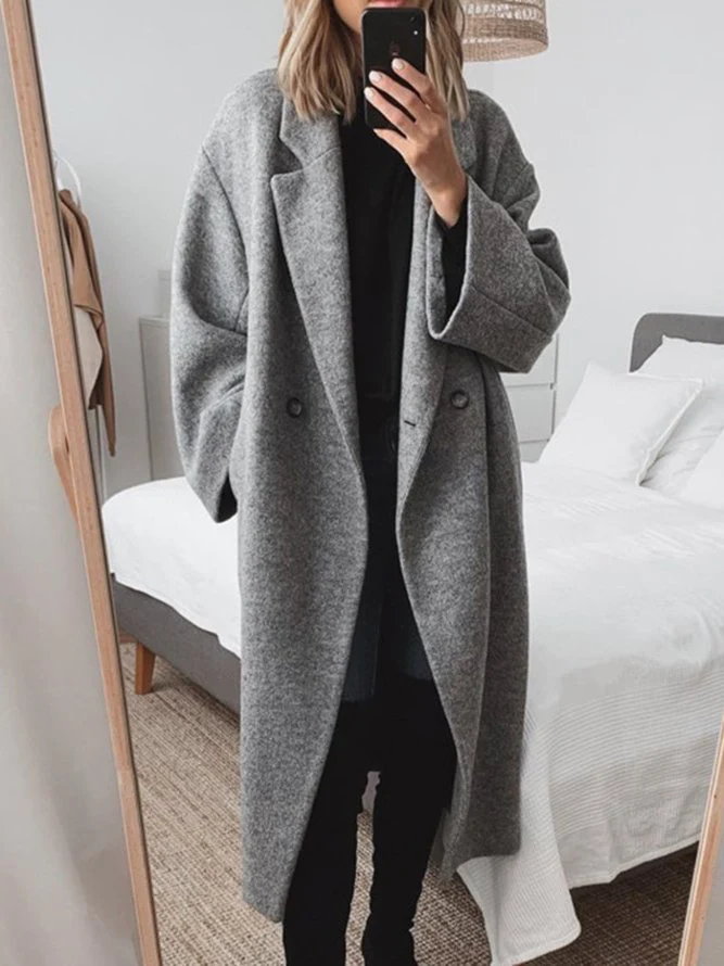 YARA | LANGE OVERSIZED JAS MET DUBBELE SLUITING