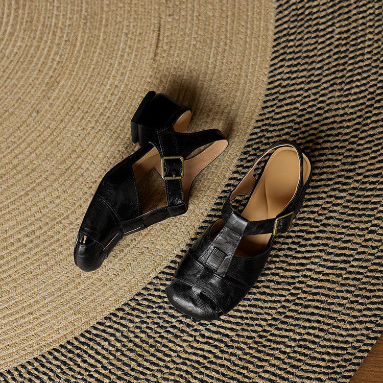 MUIREANN | Strappy Mary Jane Heels