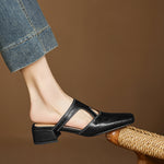 AUDREY | Cut-Out Mary Jane Mules
