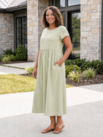 AOIFE | RELAXED MIDI DRESS WITH POCKETS
