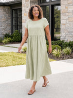 AOIFE | RELAXED MIDI DRESS WITH POCKETS