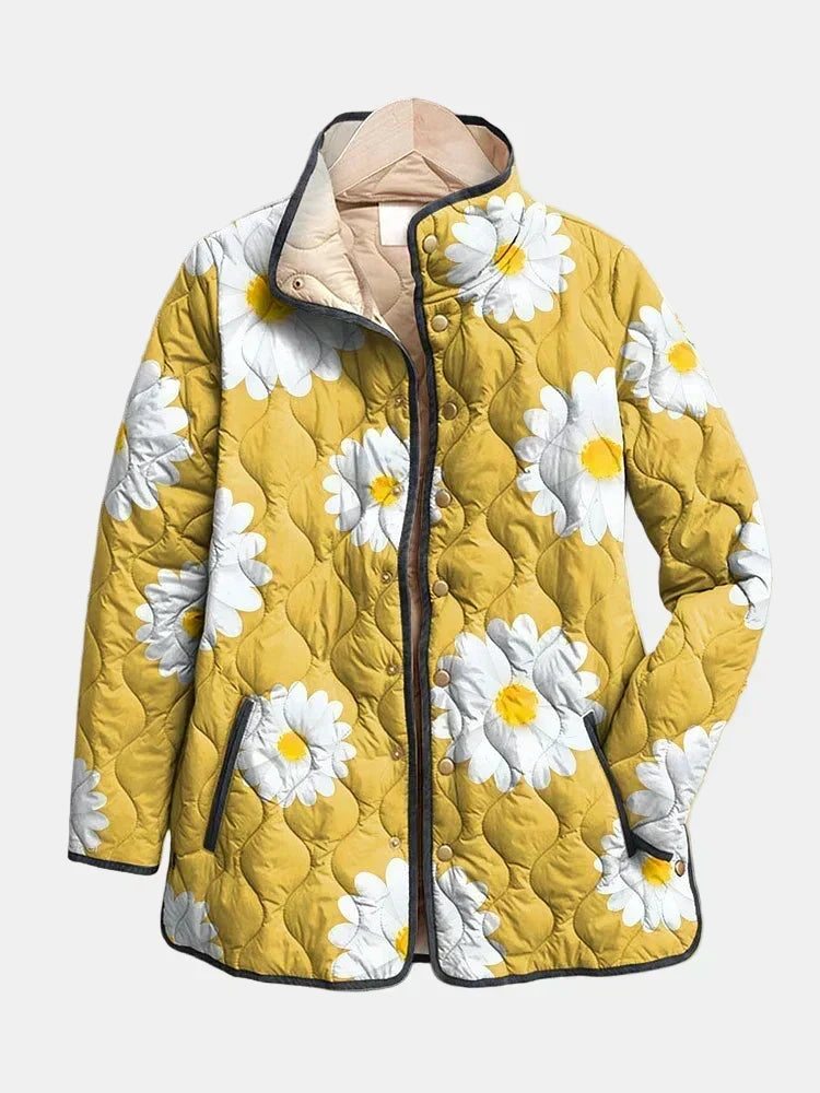 Goldenray™ | Charmante Daisy Patroon Jas