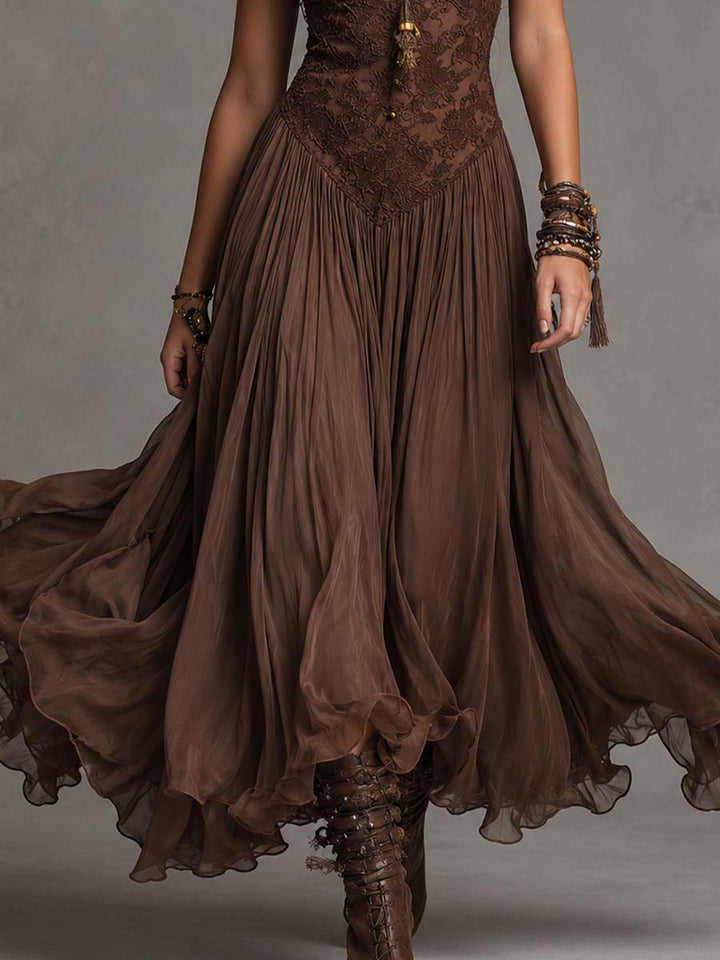 Olivia | Kant Corset Maxi Jurk voor Vrouwen