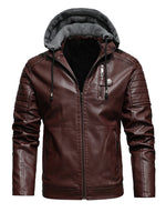 Gevoerde Look Jas met Capuchon en Rits