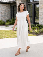 AOIFE | RELAXED MIDI DRESS WITH POCKETS