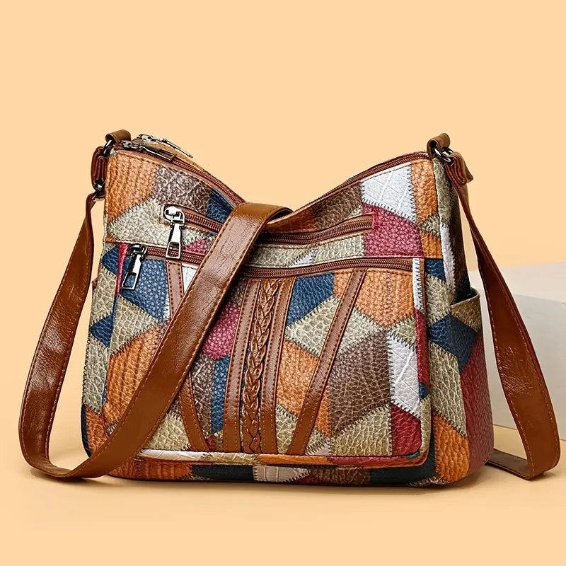 Elke patchwork schoudertas detail 7