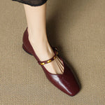 CLODAGH | Square-Toe Mary Jane Flats