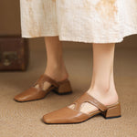 AUDREY | Cut-Out Mary Jane Mules
