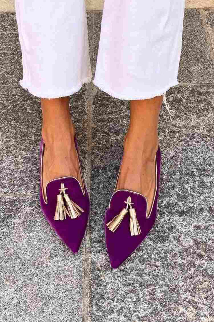 LYNN | MOCASSINS MET KWASTJES