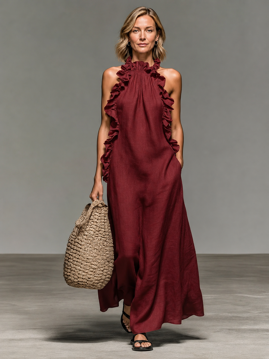 Emma | Zachte Ruffle Maxi