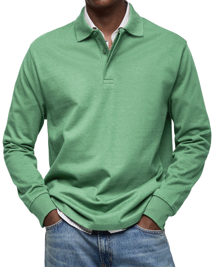 CAS | POLO MET LANGE MOUWEN
