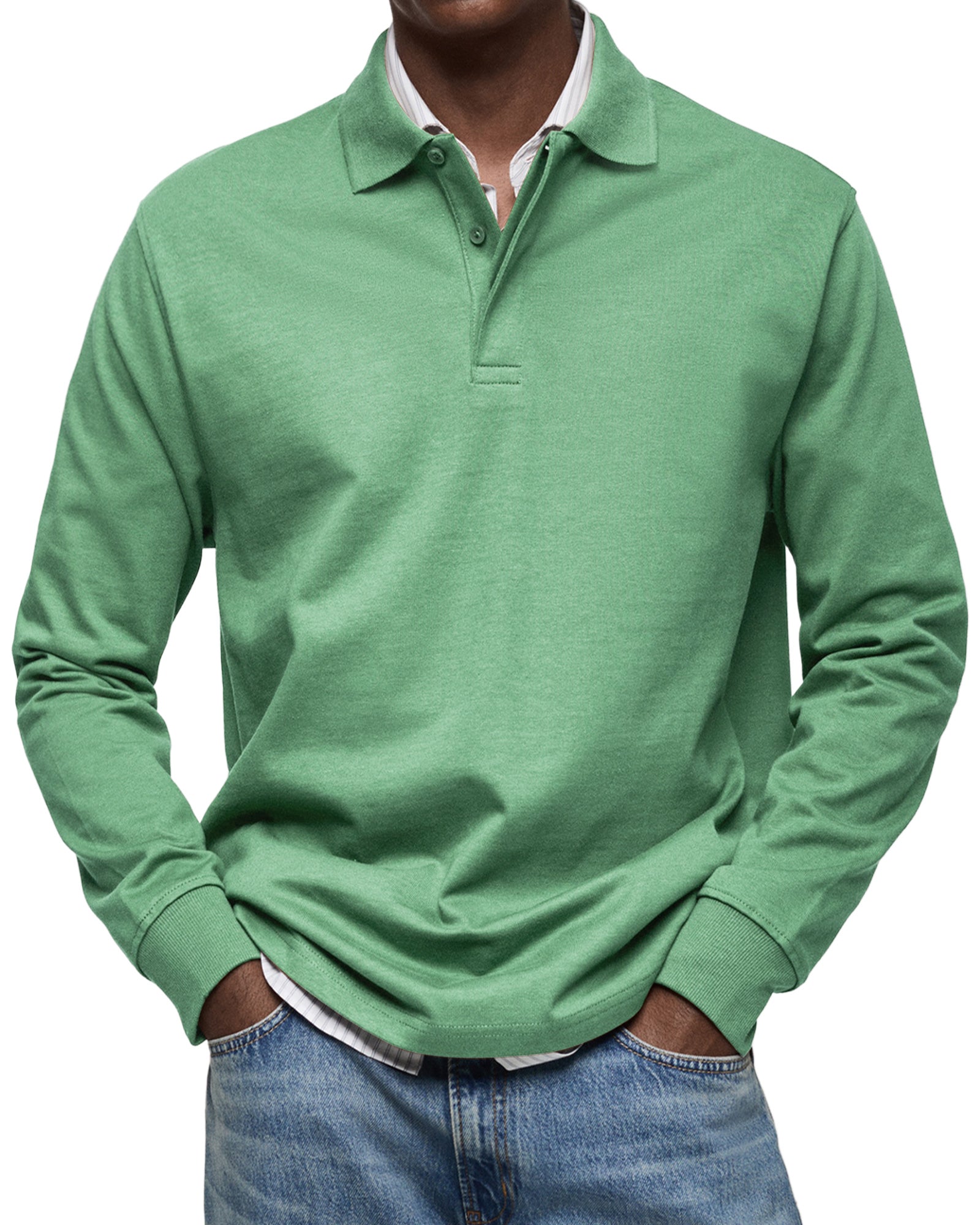Luxe Poloshirt met Lange Mouwen