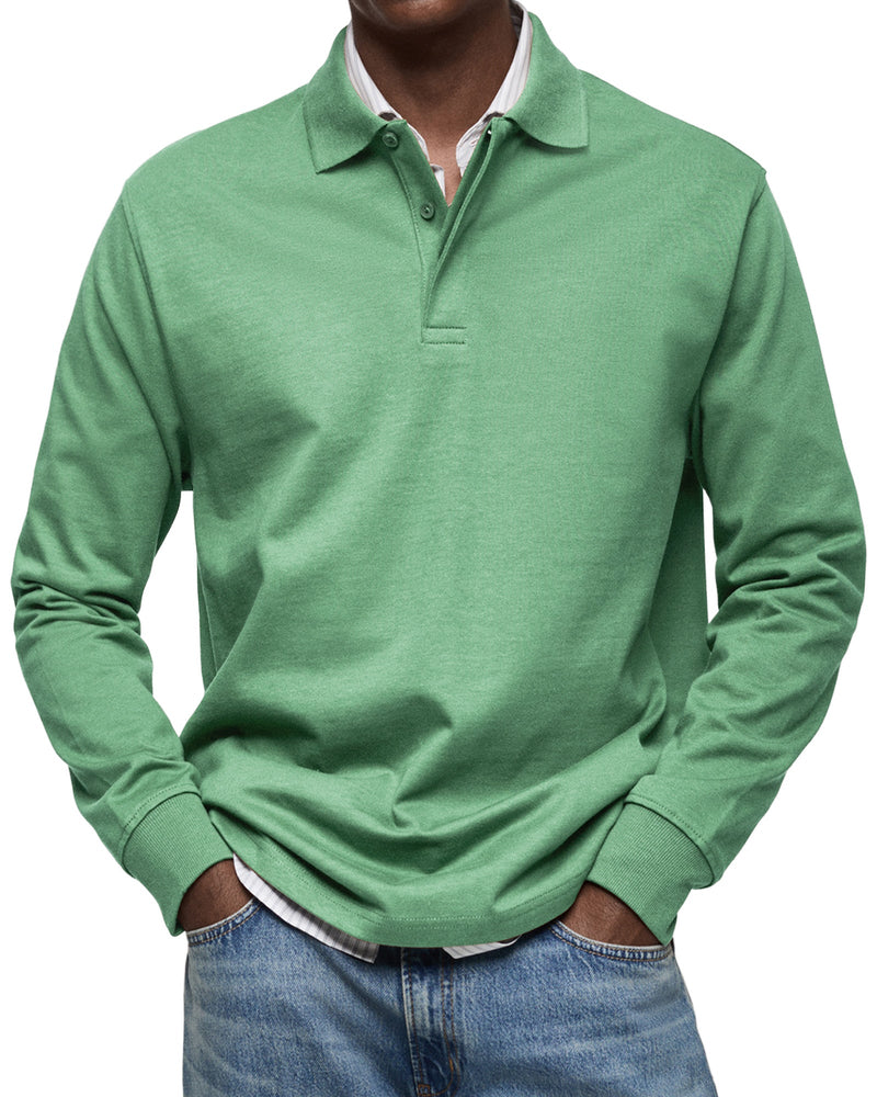 Luxe Poloshirt met Lange Mouwen