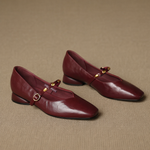 CLODAGH | Square-Toe Mary Jane Flats