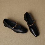 CLODAGH | Square-Toe Mary Jane Flats