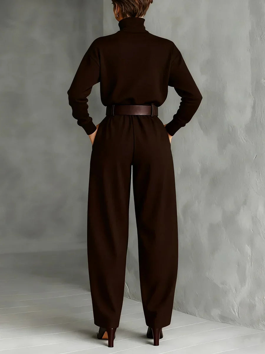 JULIET - Turtleneck and Straight-Leg Pant Ensemble