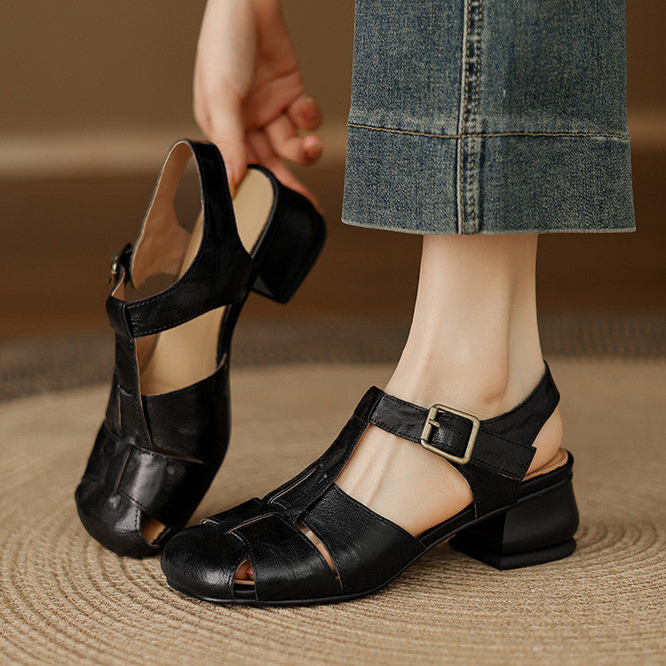 MUIREANN | Strappy Mary Jane Heels