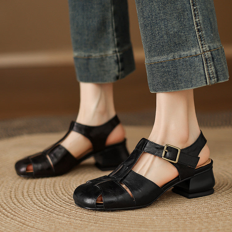 MUIREANN | Strappy Mary Jane Heels