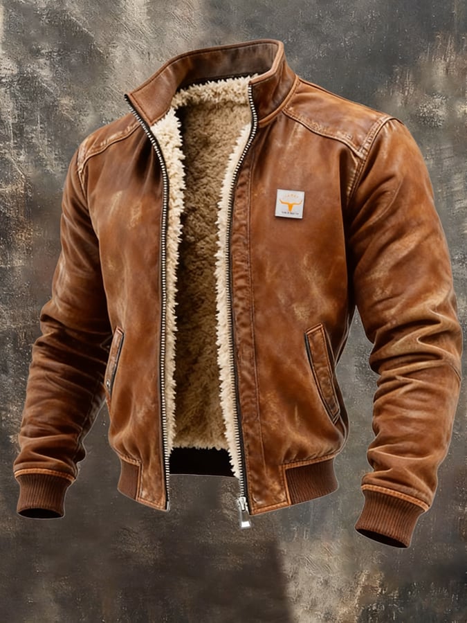 Blouson in vintage look met gestructureerde kraag