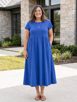 AOIFE | RELAXED MIDI DRESS WITH POCKETS