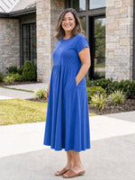 AOIFE | RELAXED MIDI DRESS WITH POCKETS