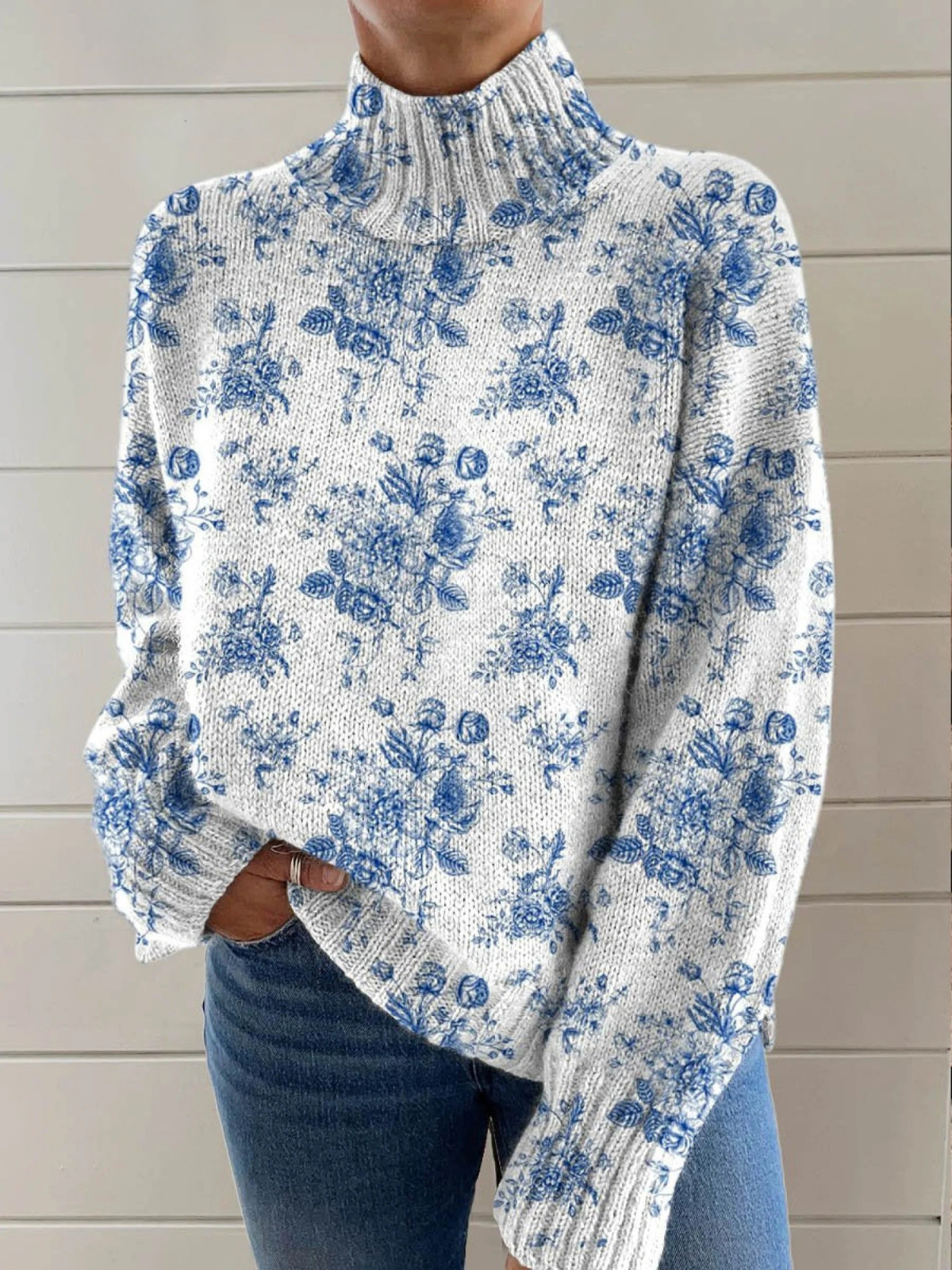 Fien | Blauw-Witte Bloemen Coltrui