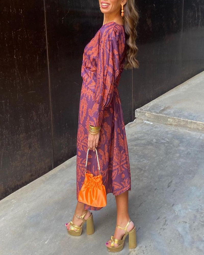 Isadora™ | Patterned Midi Dress