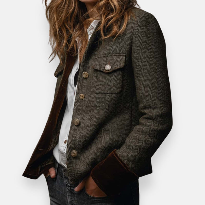 HARRIET | HERRINGBONE BLAZER
