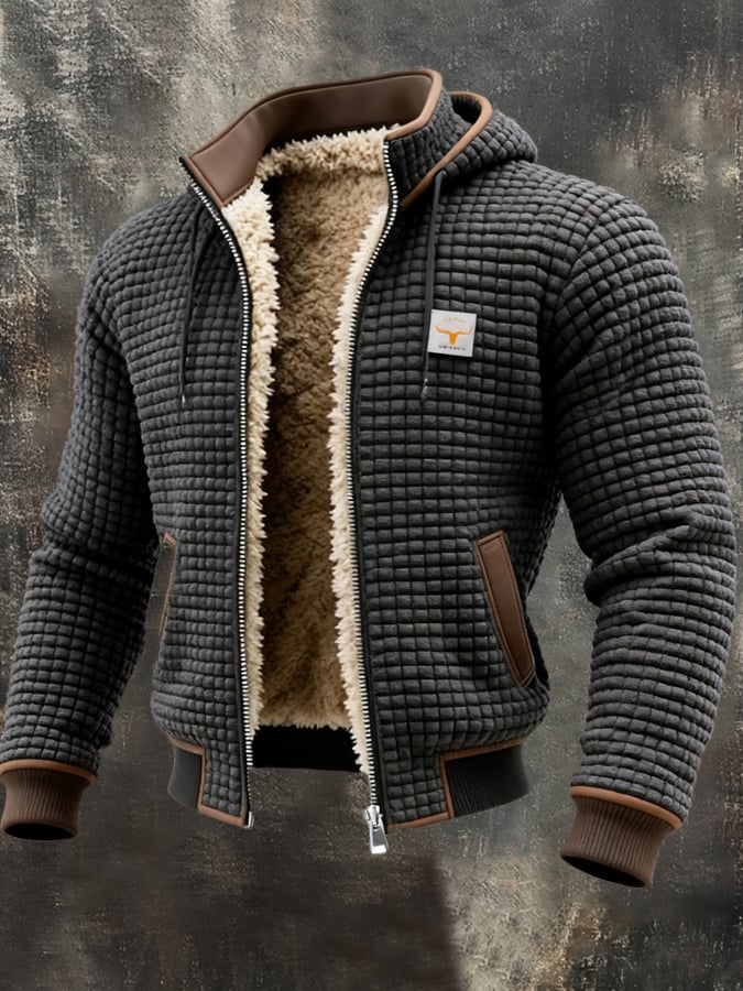 Elegante gewatteerde blouson met een verzorgde kraag