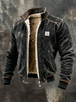 Blouson in vintage look met gestructureerde kraag