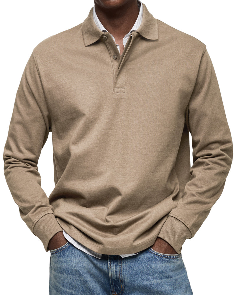 Luxe Poloshirt met Lange Mouwen