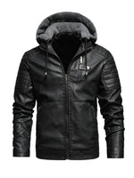 Gevoerde Look Jas met Capuchon en Rits