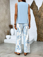 Averie | Layered Top & Wide-Leg Trousers Set