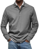 Luxe Poloshirt met Lange Mouwen