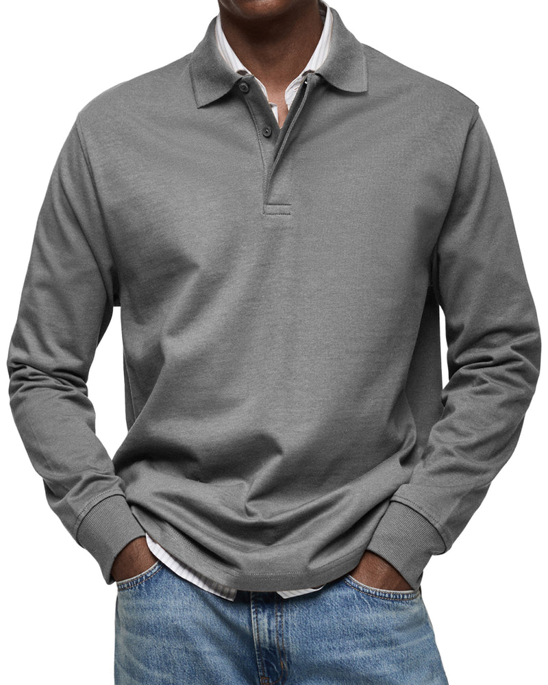 Luxe Poloshirt met Lange Mouwen