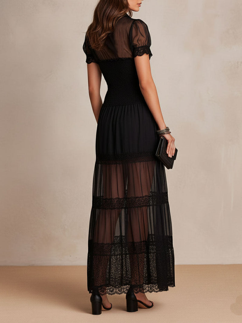 NIAMH | ELEGANT LACE MAXI DRESS