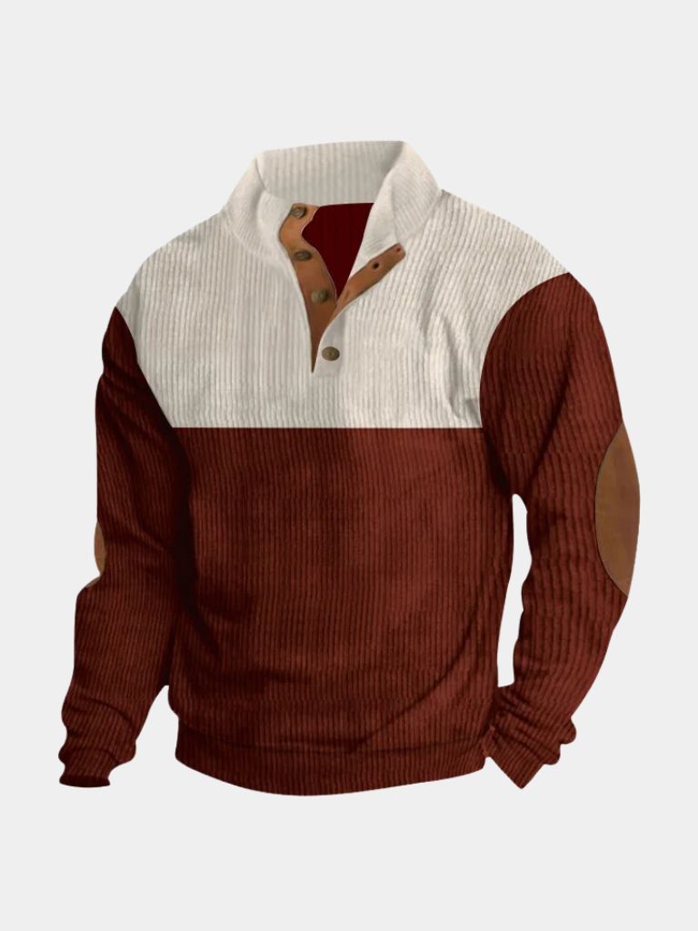 Corduroy Herenpullover met Coltrui