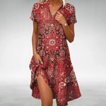 Daphne | Lightweight Floral Comfort Midi Dress