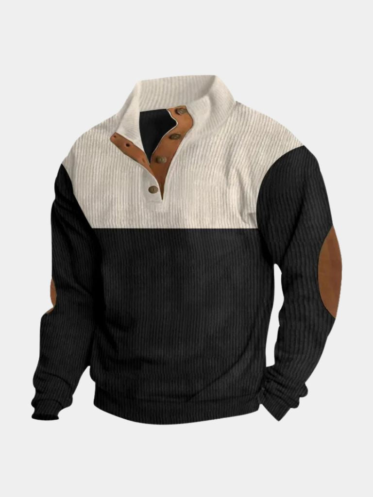 Corduroy Herenpullover met Coltrui