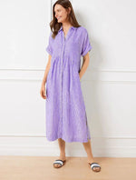 Wendy | Striped Button-Down Midi Shirt Dress