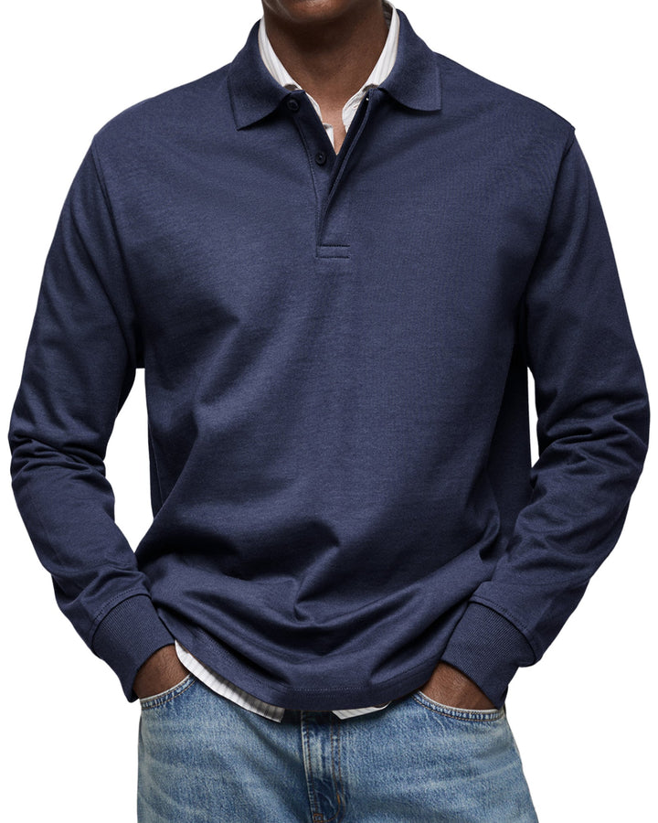 CAS | POLO MET LANGE MOUWEN