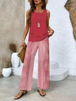 Averie | Layered Top & Wide-Leg Trousers Set