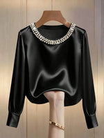 Perlisse | Elegant Round Neck Top