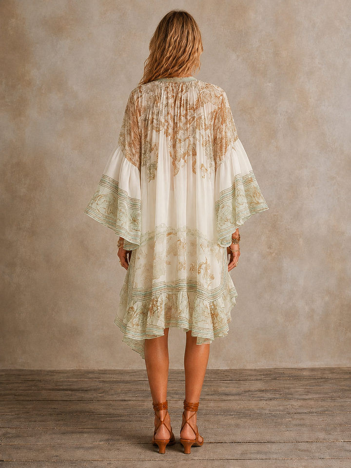 Isabella | Ruffle Hem Mini Jurk voor Dames